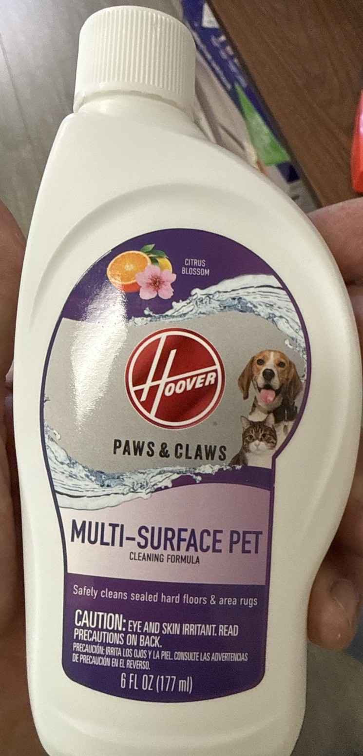 Hoover Paws and Claws Multi Surface cleaner 6oz