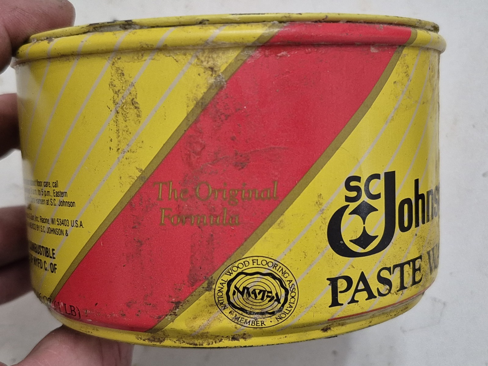 Sangtok Johnson SC Wood Paste Wax Original Formula 16oz OPEN – SEE PICS/READ