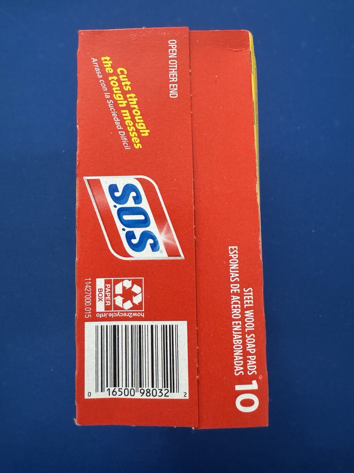 2 Boxes SOS Reusable Soap Filled Steel Wool Pads 10 Count Each Open Box Total 20