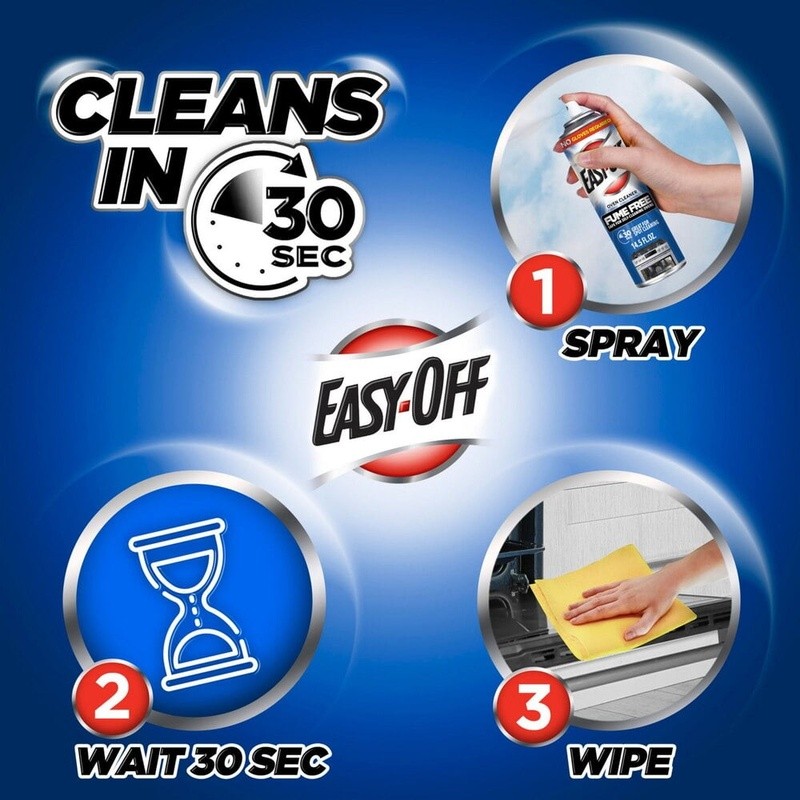 6 Pack Fume Free Oven Cleaner Spray Degreaser Foam 14.5oz Safe Non Toxic New