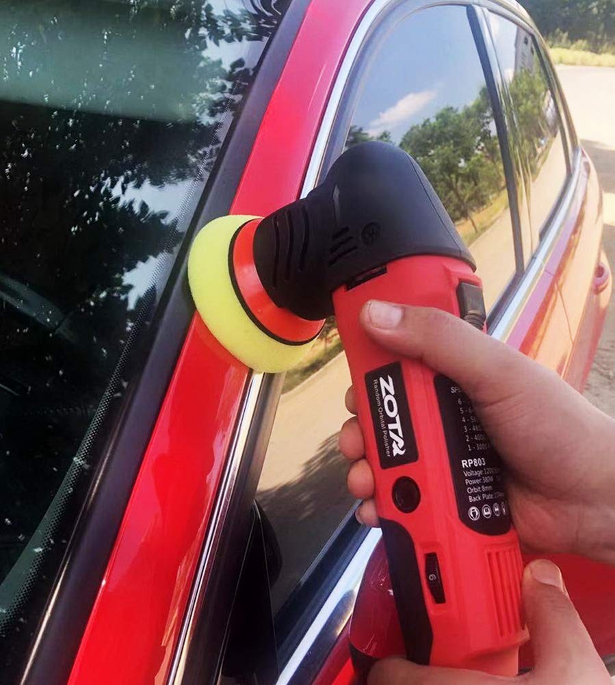 Orbital Polisher – 3″ Dual Action Mini Polisher Kit with 13.1 ft Cord for Car…