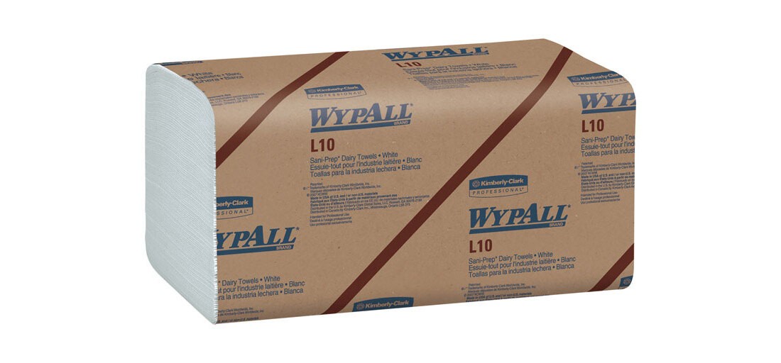 WypAll 01770 Dairy Towels 200 sheet 1 ply White
