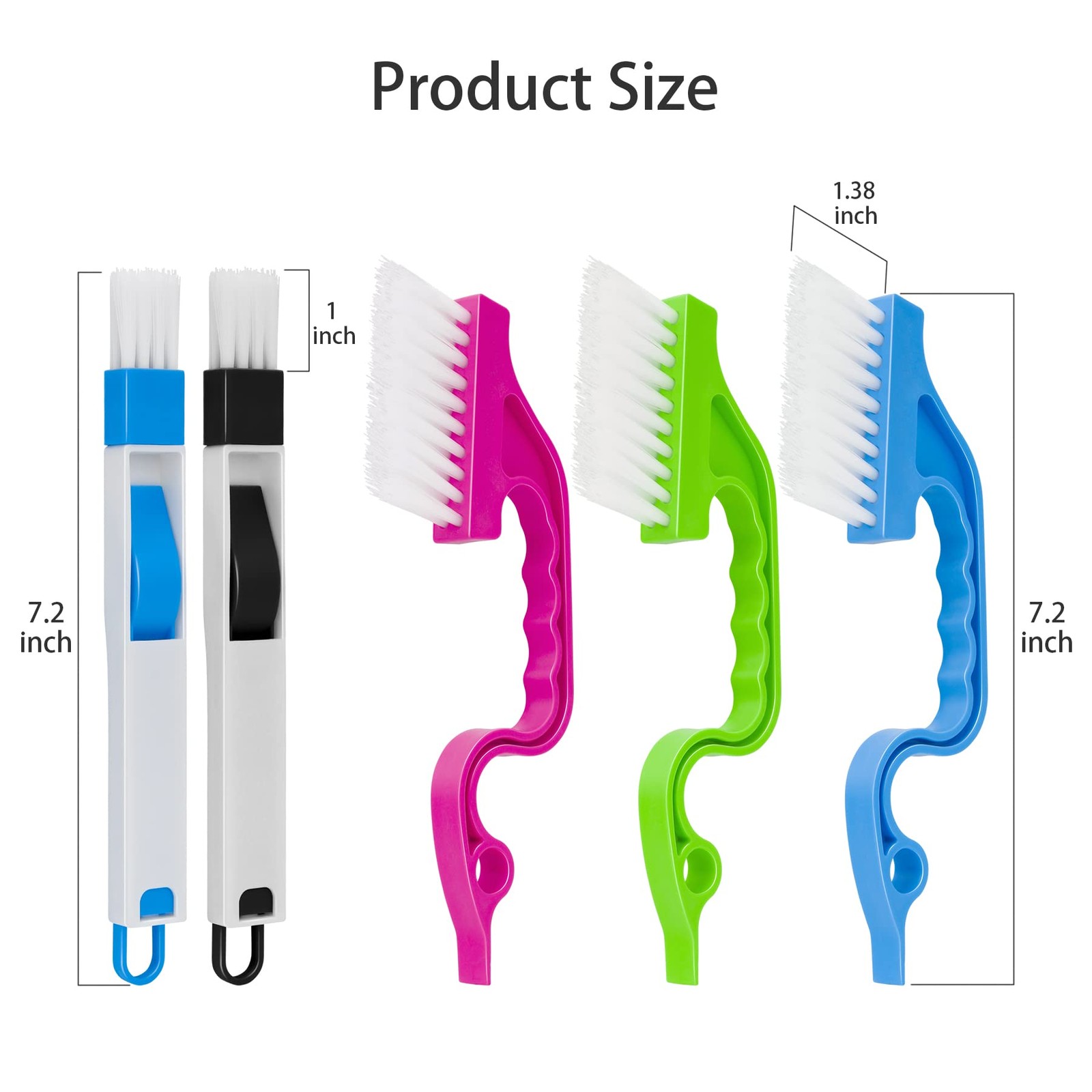 Handheld Groove Gap Cleaning Tools Window Track Cleaning Brush Crevice Cleaning