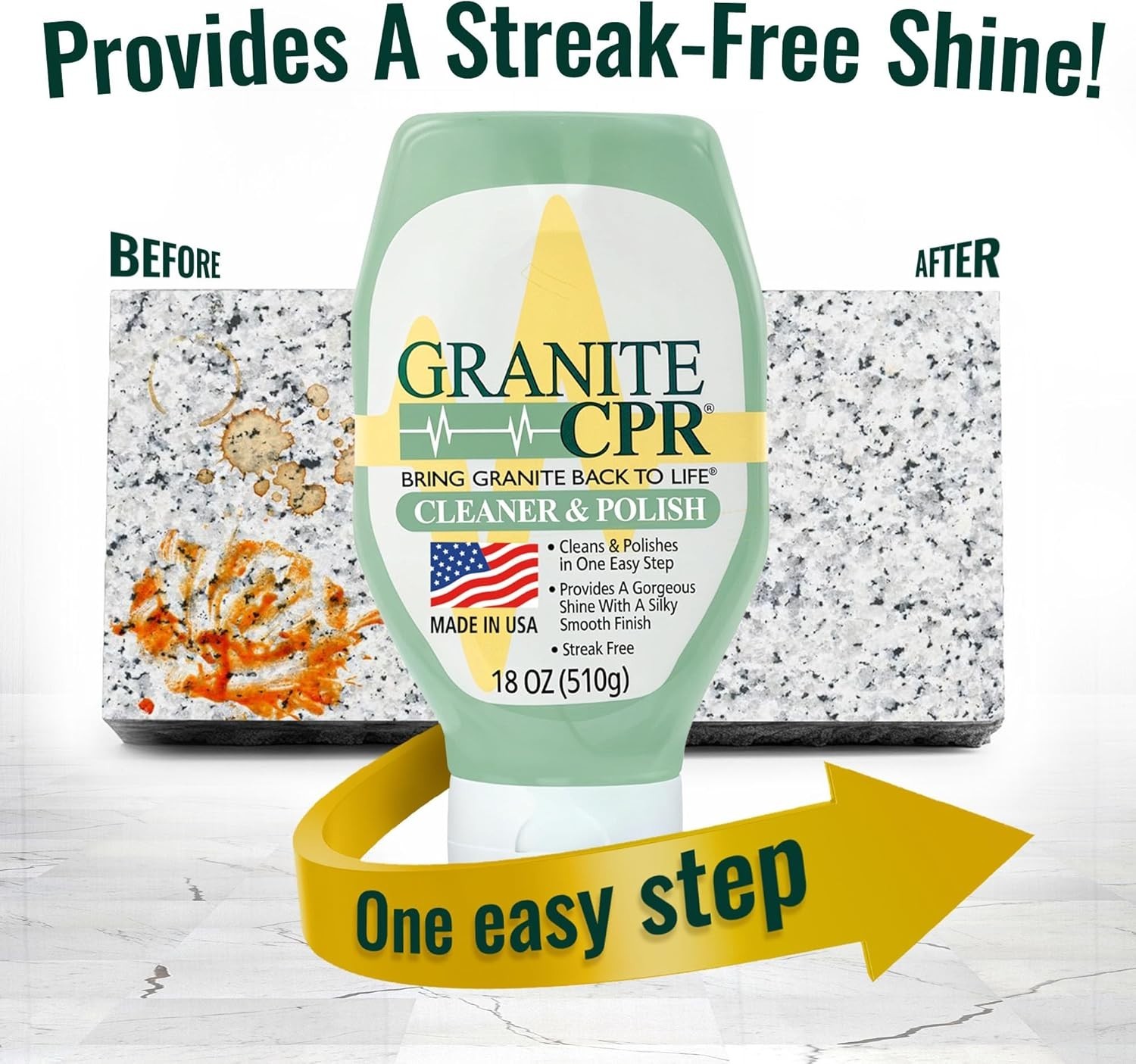 Granite CPR Cleaner & Polish Can Be Used Daily On Granite, Marble, Quartz & Cori