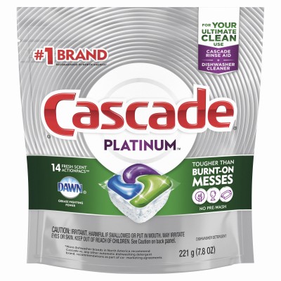 Platinum ActionPacs Dishwasher Detergent Pods, Fresh Scent, 12-Ct. – 15535