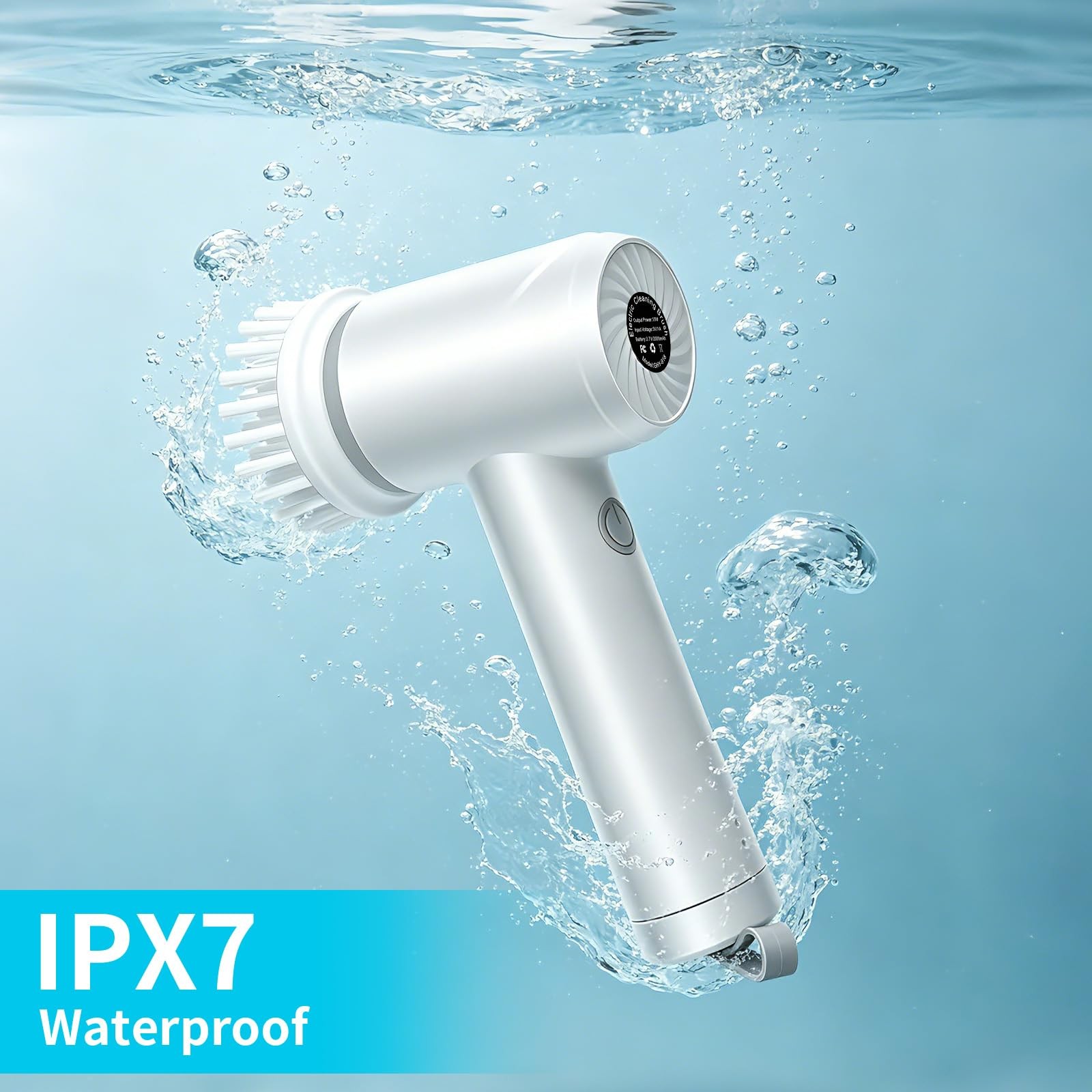 Spin Scrubber,Cordless Bathroom Cleaning Brush with IPX7 Full Body Waterproof…