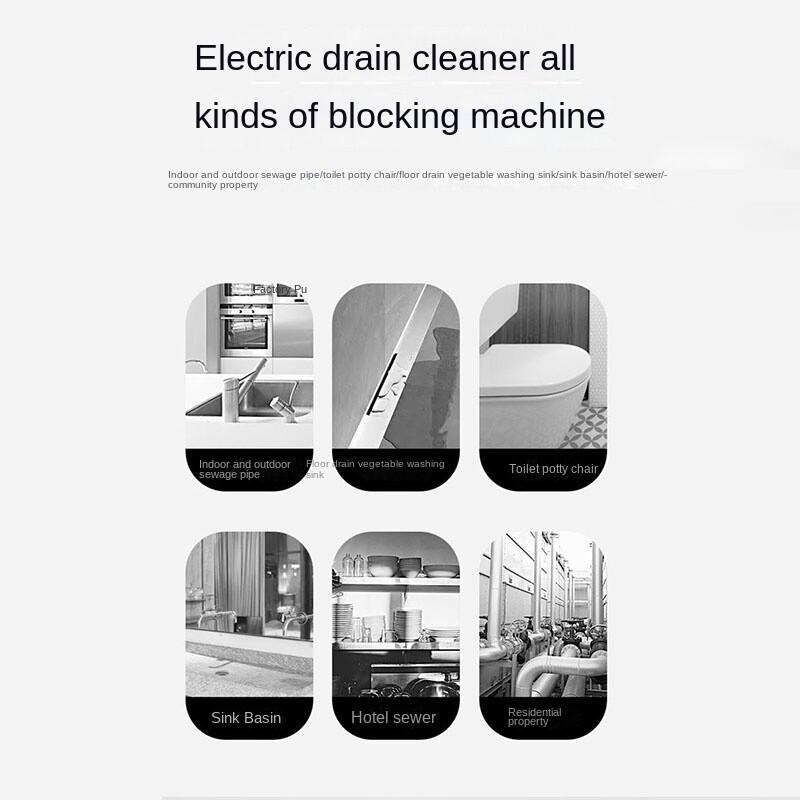 High-Power Hercules Pipe Cleaner Toilet Drain Unclogger Drain Cleaning Tool