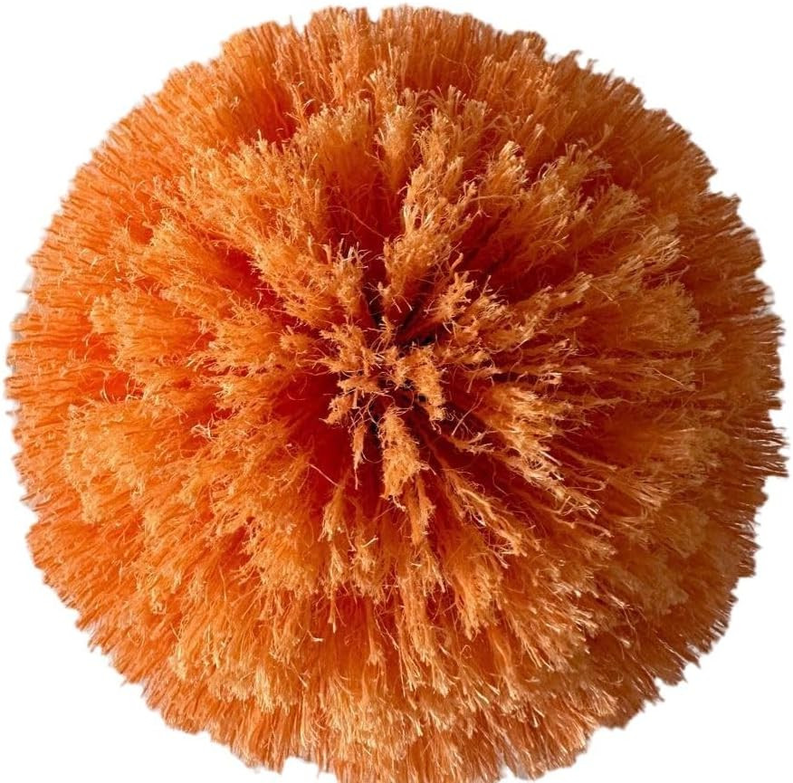 Cobweb Duster Brush Head Spider Web Cleaning Tool 3/4 Inch Thread Orange