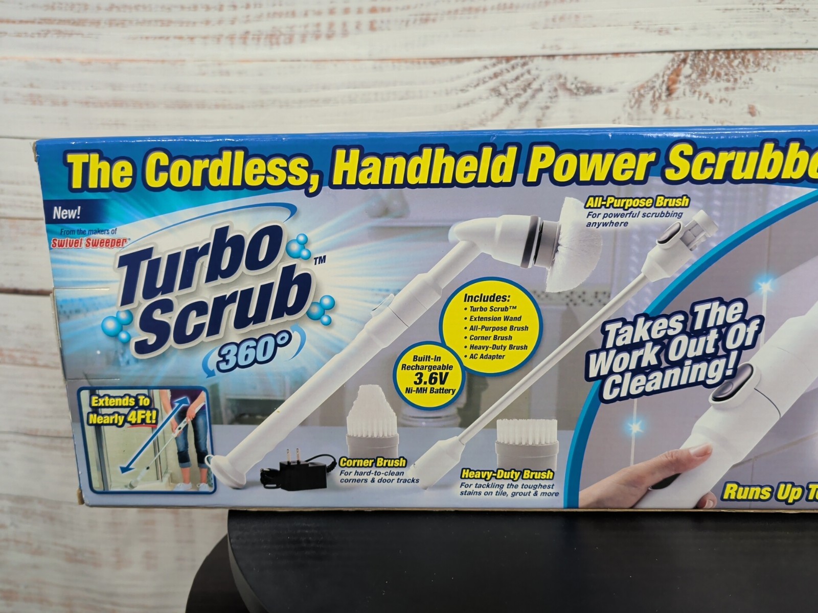 Turbo Scrub 360 Cordless Scrubber for Floor and Tile – Perfect Gift