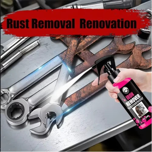 120ML Rust Remover Spray Fast Acting Metal Cleaner Iron Oxidation Eliminator Car