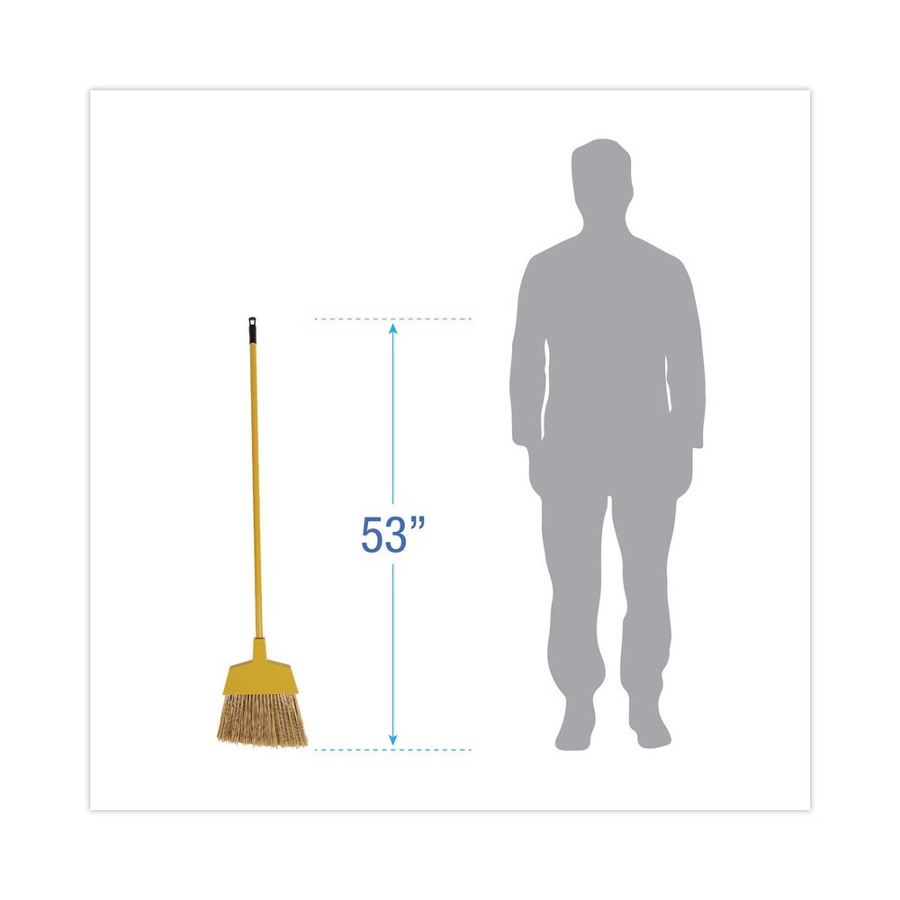 Boardwalk 932M 53″ Handle Poly Bristle Angler Broom – YEL (1-Dozen) New