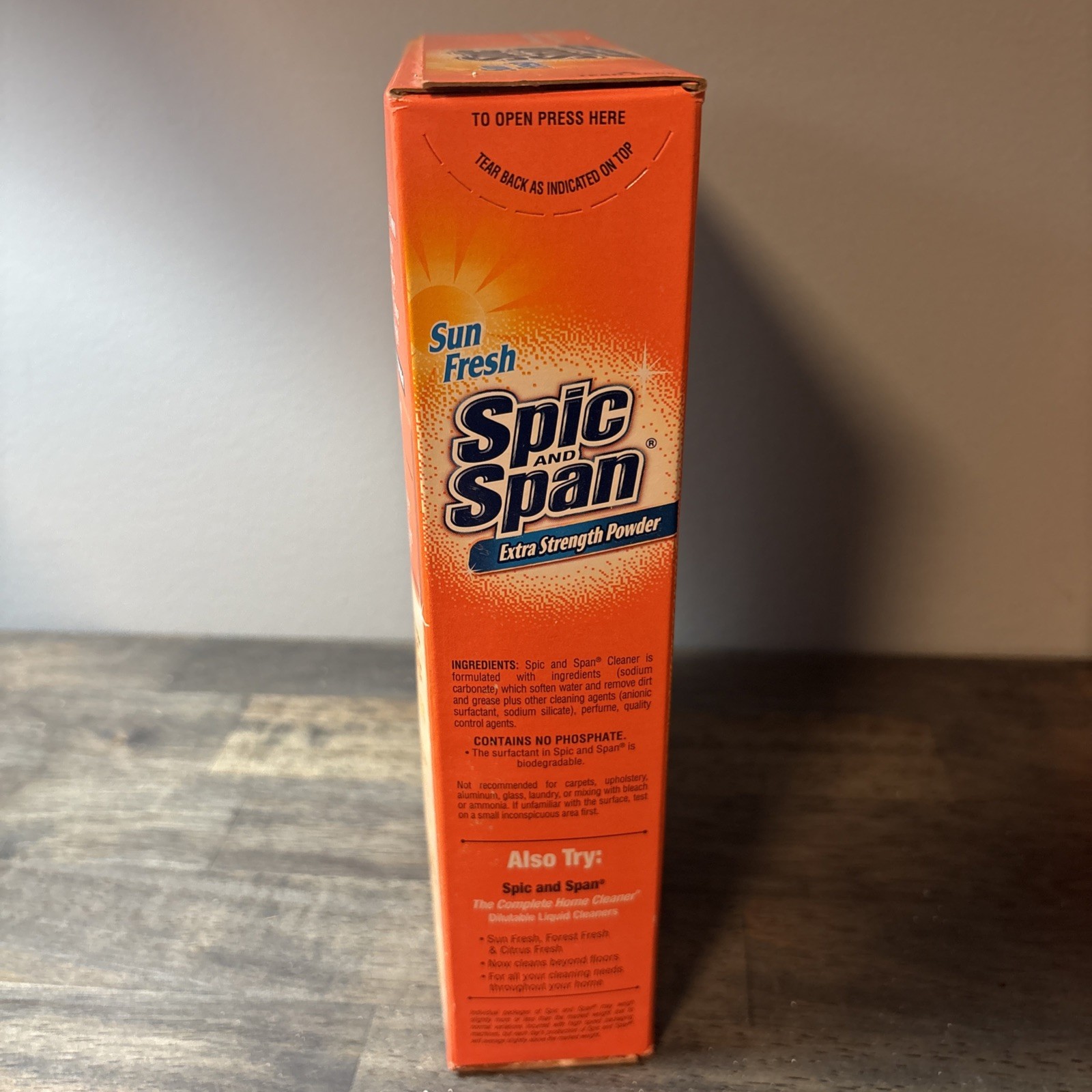 (3) Spic And Span Extra Strength Powder Sun Fresh 27oz Boxes Discontinued Read