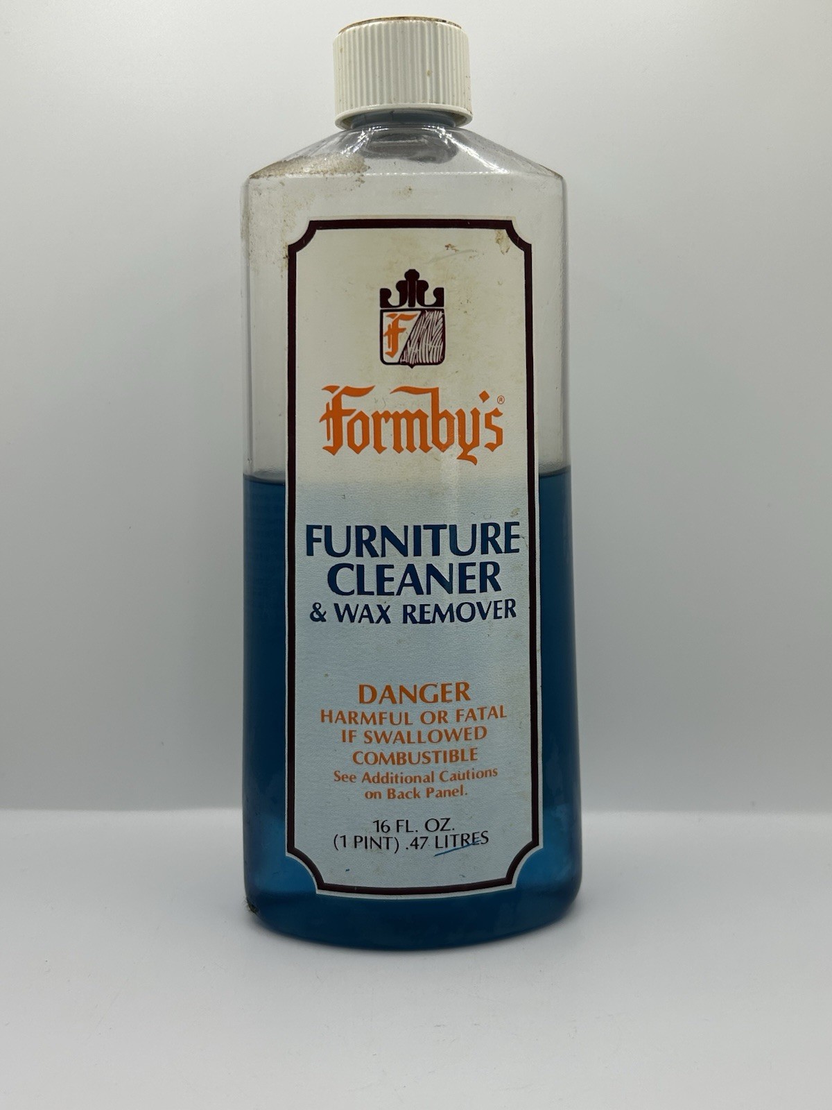 Vintage Formby’s Furniture Cleaner Dissolves Wax 8 Oz *USED* 60% FULL