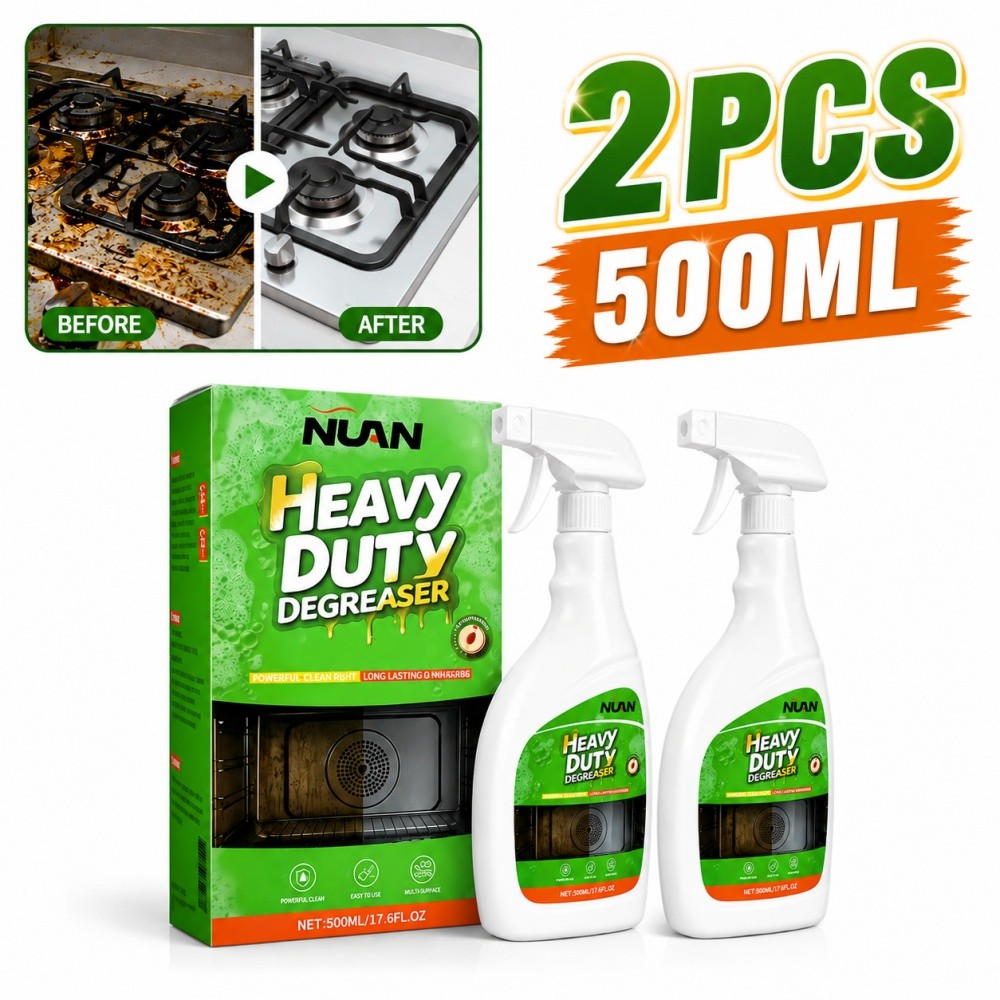 1/2Set NUAN Heavy Duty Degreaser, Stove Top Cleaner, 16.91 Oz Spray Bottle