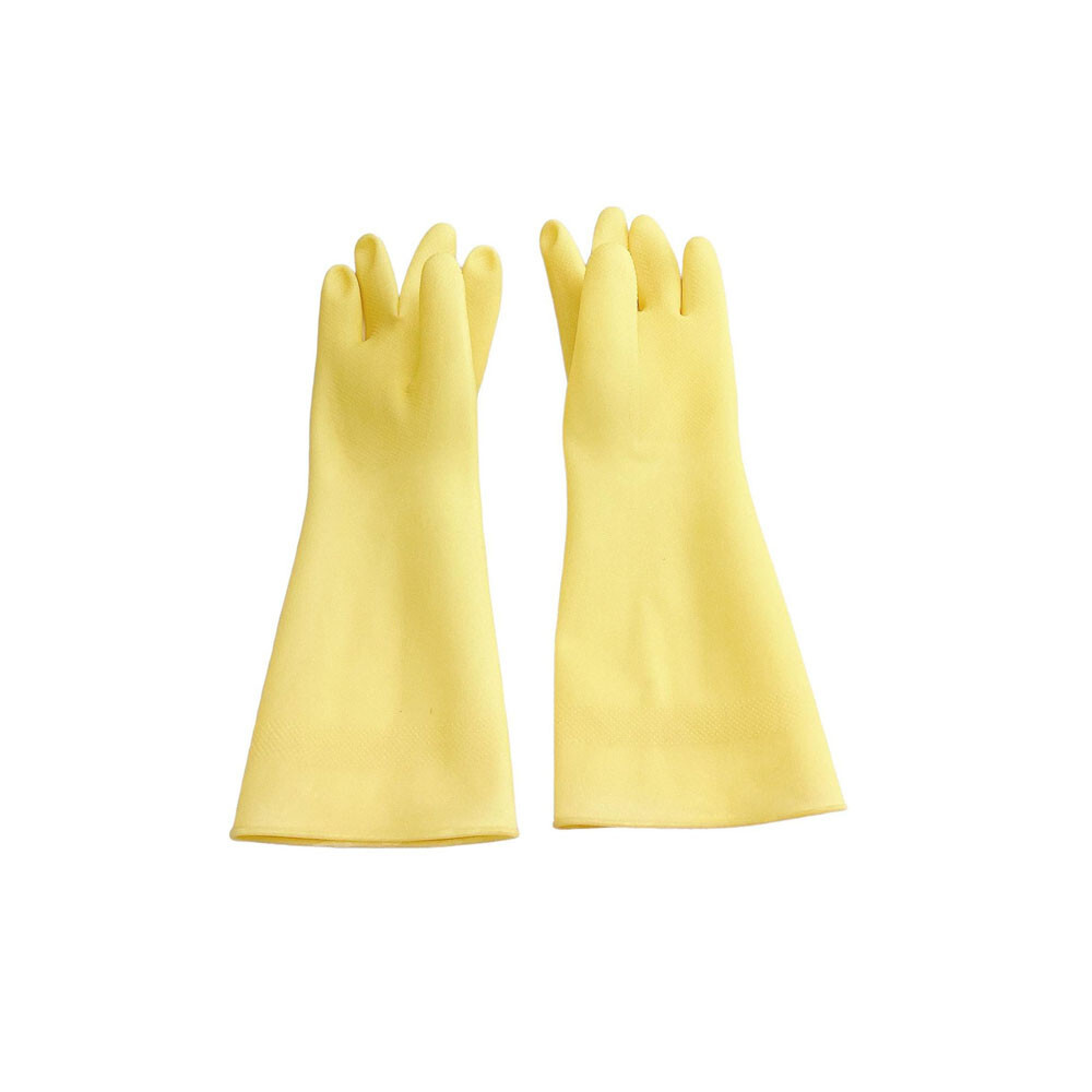 2 Pairs 13.5″ Cleaning Gloves, Reusable Rubber Dish Gloves,Latex Non-Slip Gloves
