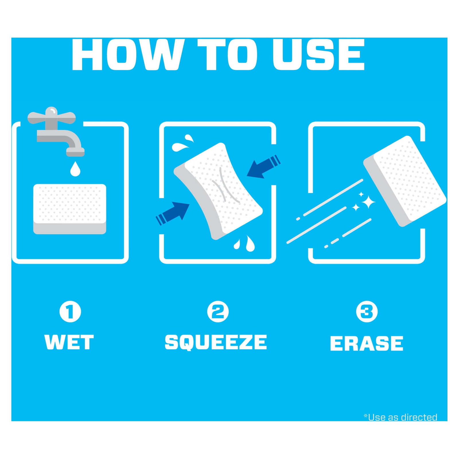 Magic Eraser Original, Cleaning Pads with Durafoam, 6 Ct