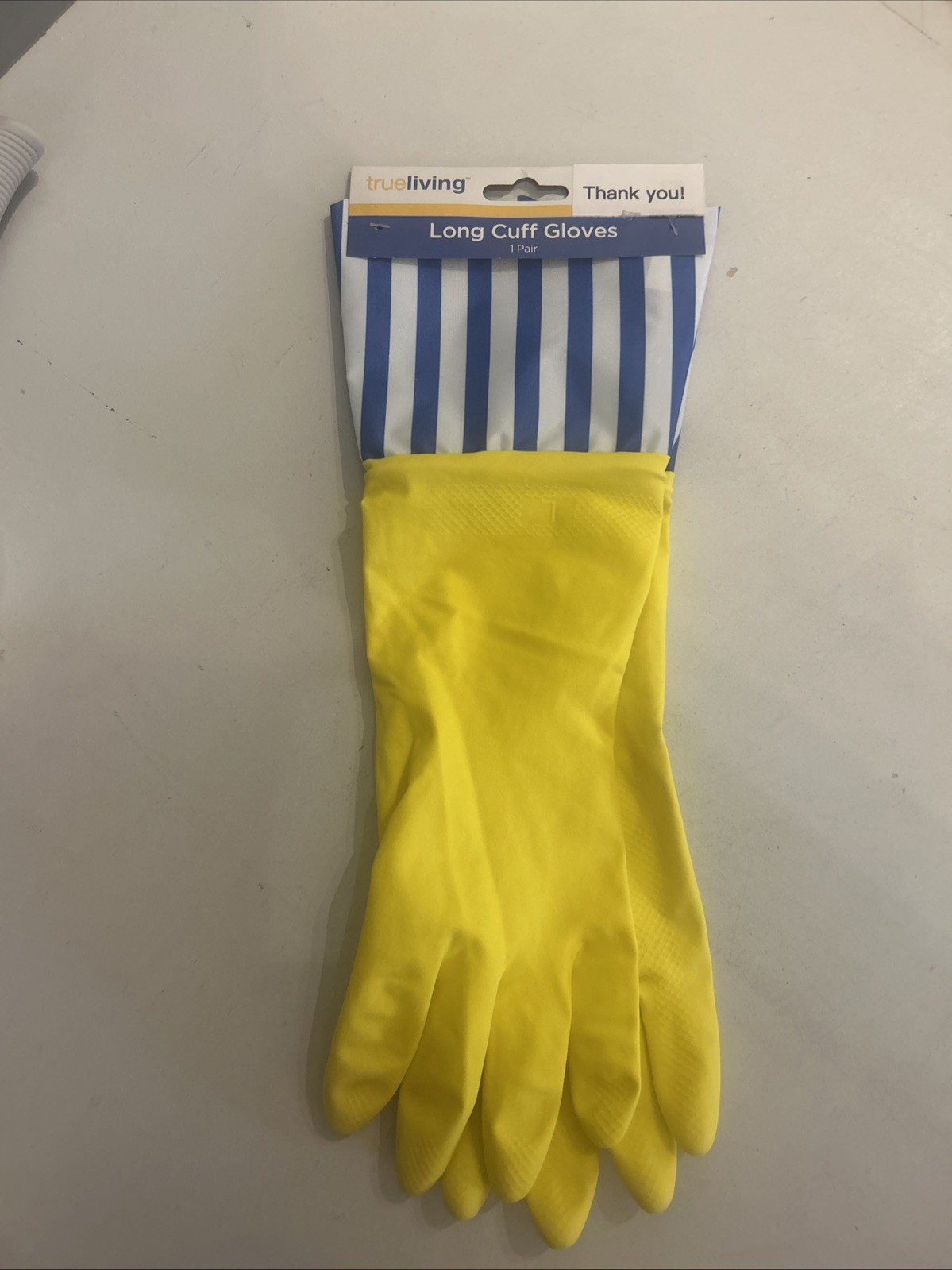 Trueliving Rubber latex Long Cuff Gloves (5 Pair) New