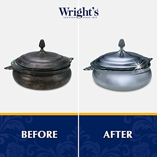 Wright’S Silver Cleaner and Polish Cream, 8 Ounce, Gently Clean and Remove Tarn