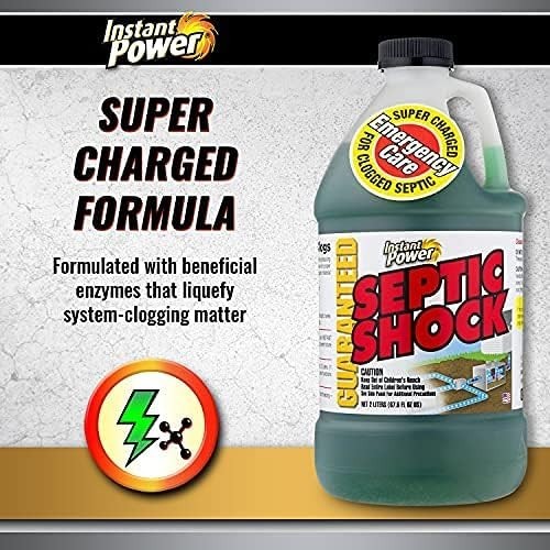 6PK Septic Shock Septic Tank Treatment Drain Cleaner Liquid Clog Remover
