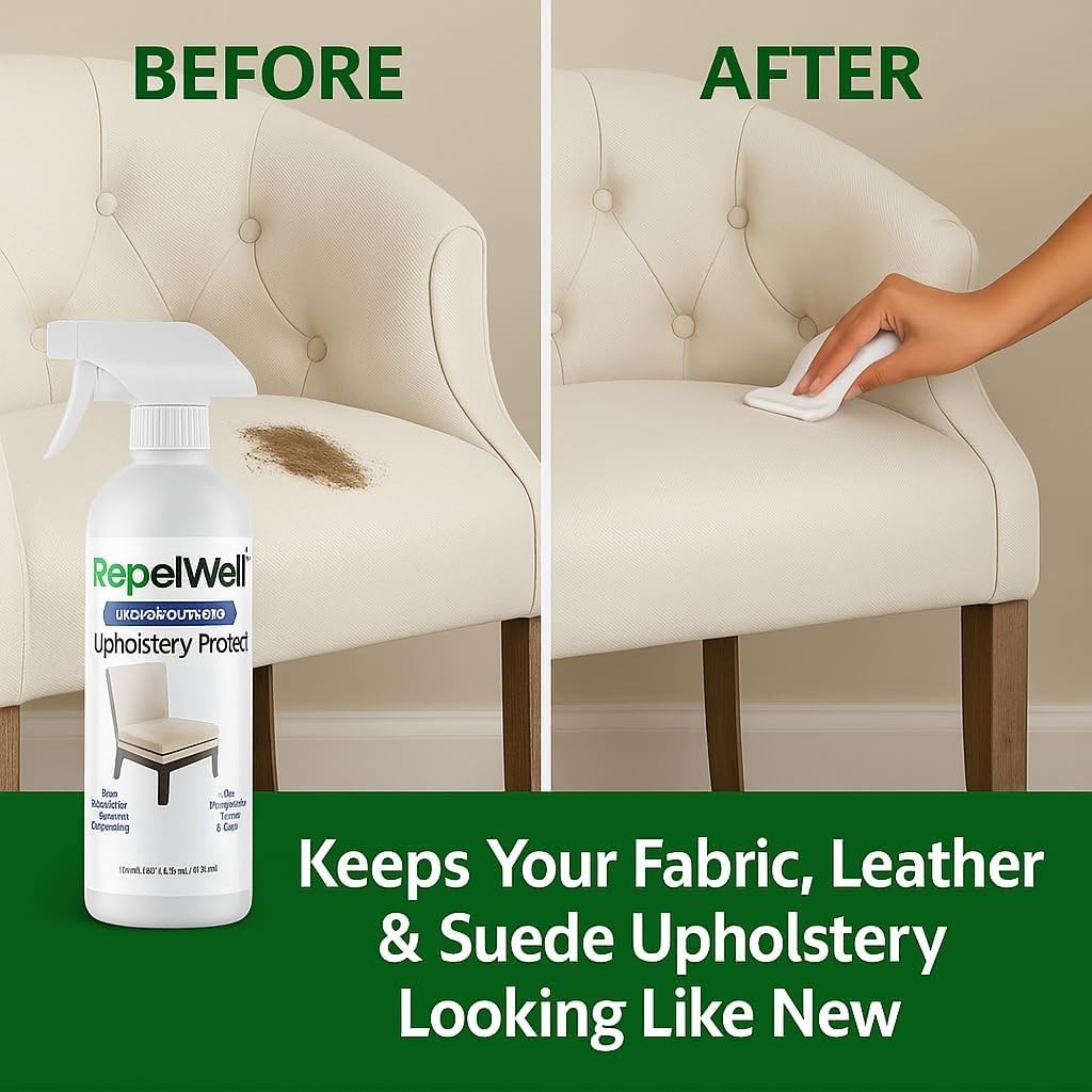 Eco-Friendly Upholstery Protect Stain & Water Repellent Spray 24oz – Non-Toxic