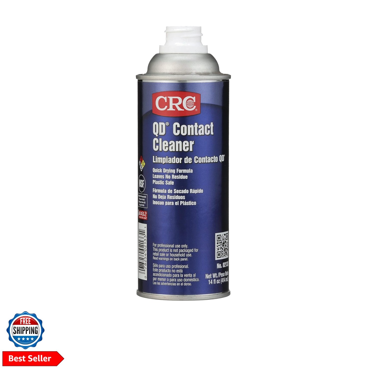 2133 QD Plastic Safe Liquid Contact Cleaner, 14 fl oz Non-Aerosol Spray Can, …