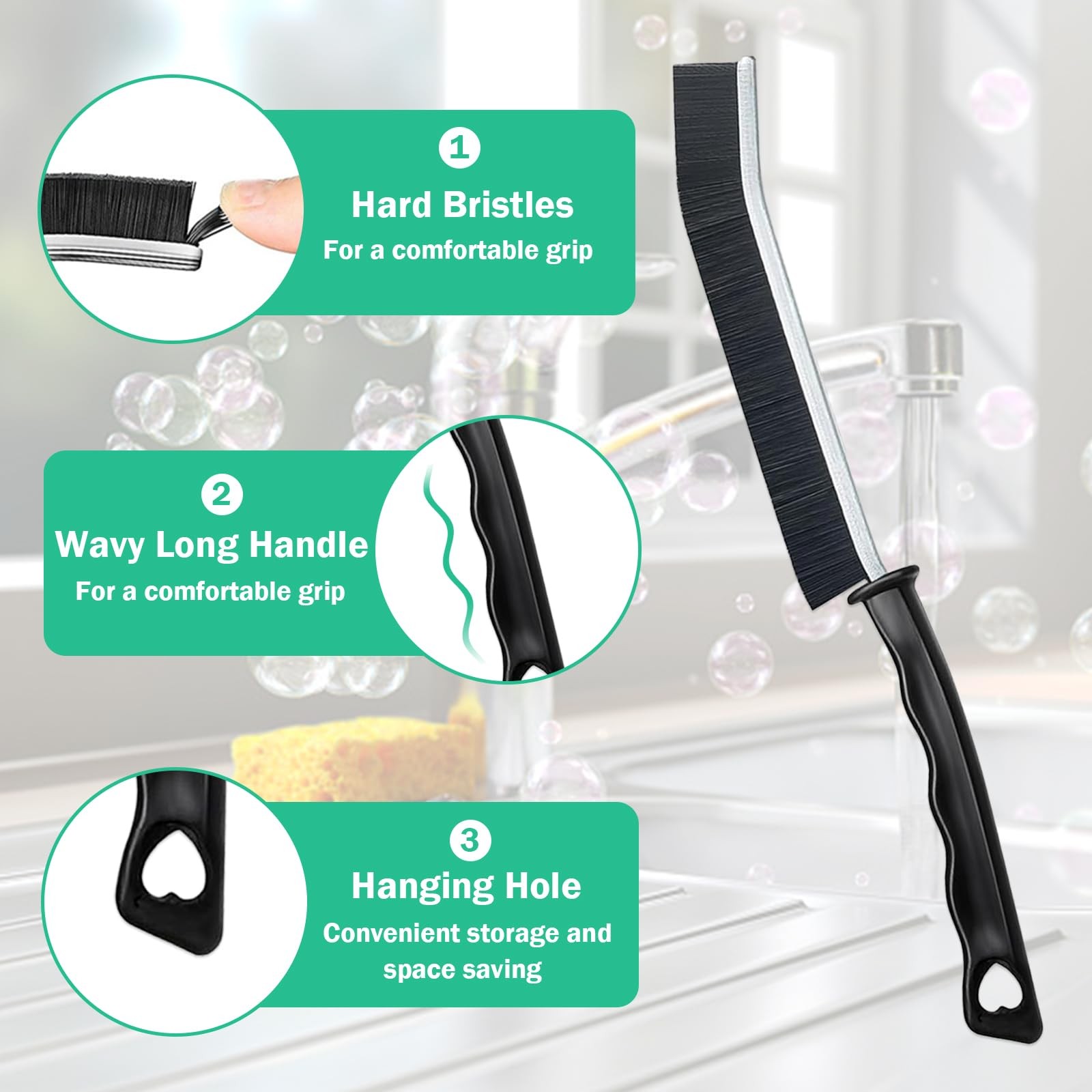 5 Pcs Crevice Cleaning Brush Multifunctional Hard Bristle Gap Cleaning Brush …