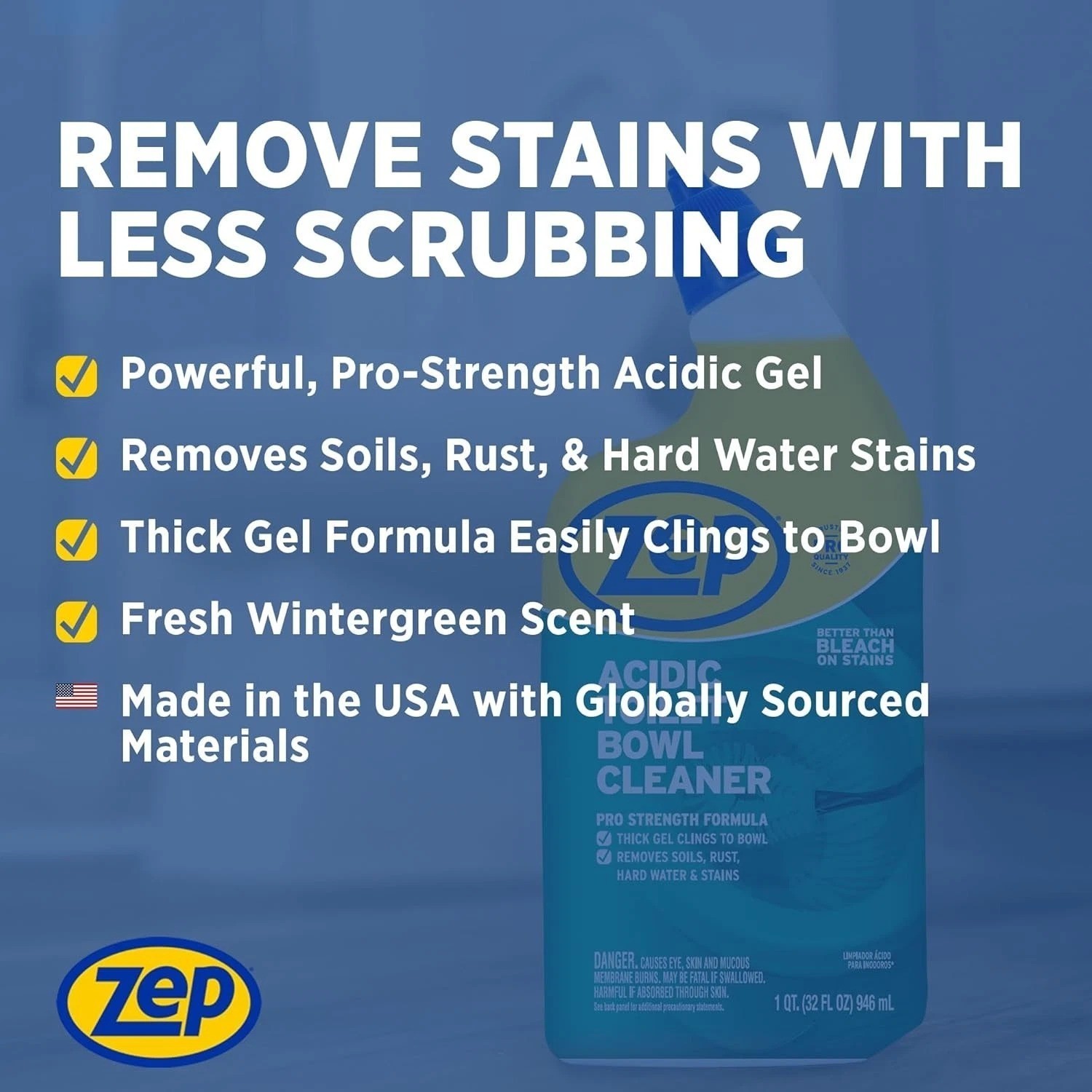 Acidic Toilet Bowl Cleaner, 32 Oz