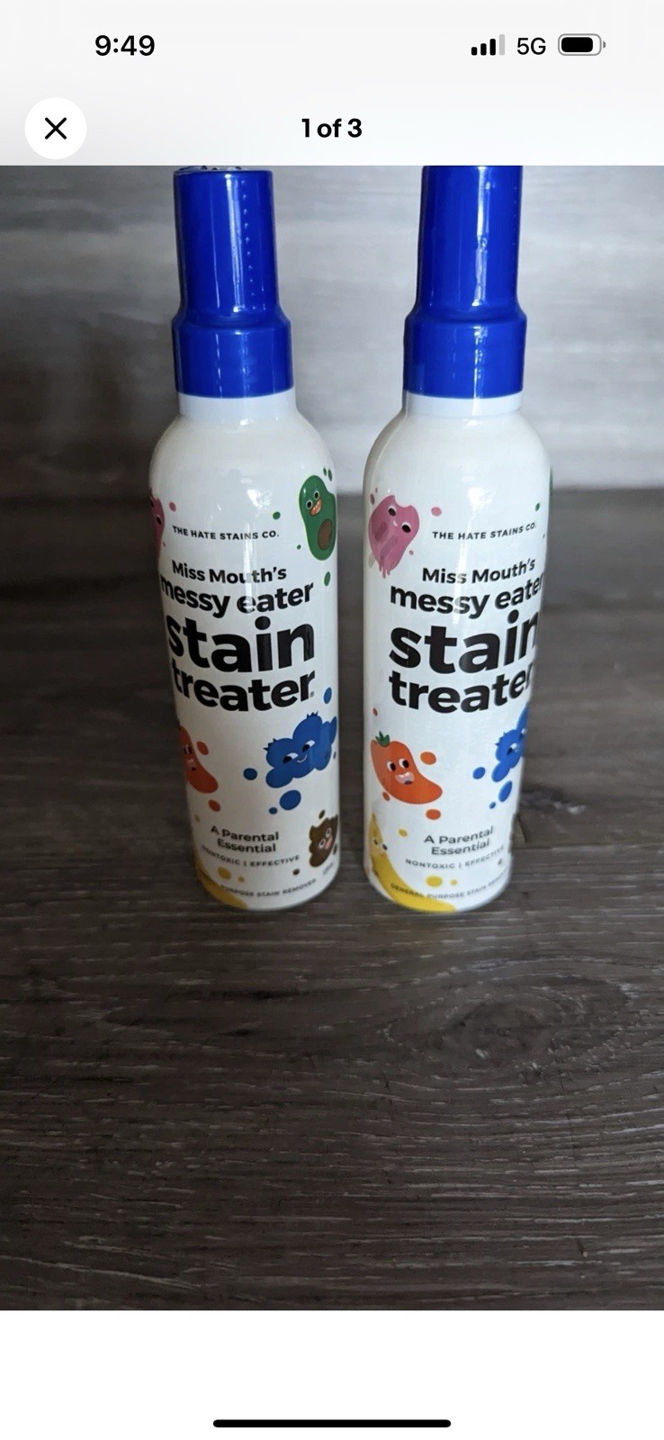 2 Pack- New The Hate Stains Miss Mouth’s Messy Eater Stain Treater – 4oz 2 Packs