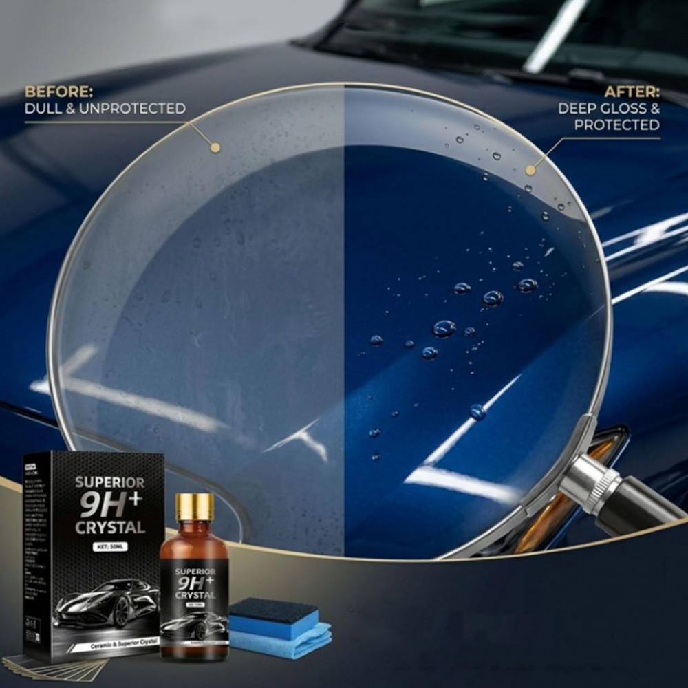 50ML Ceramic Car Coating Agent Kit – PTZ Crystal Serum, Advanced Ceramic Coating