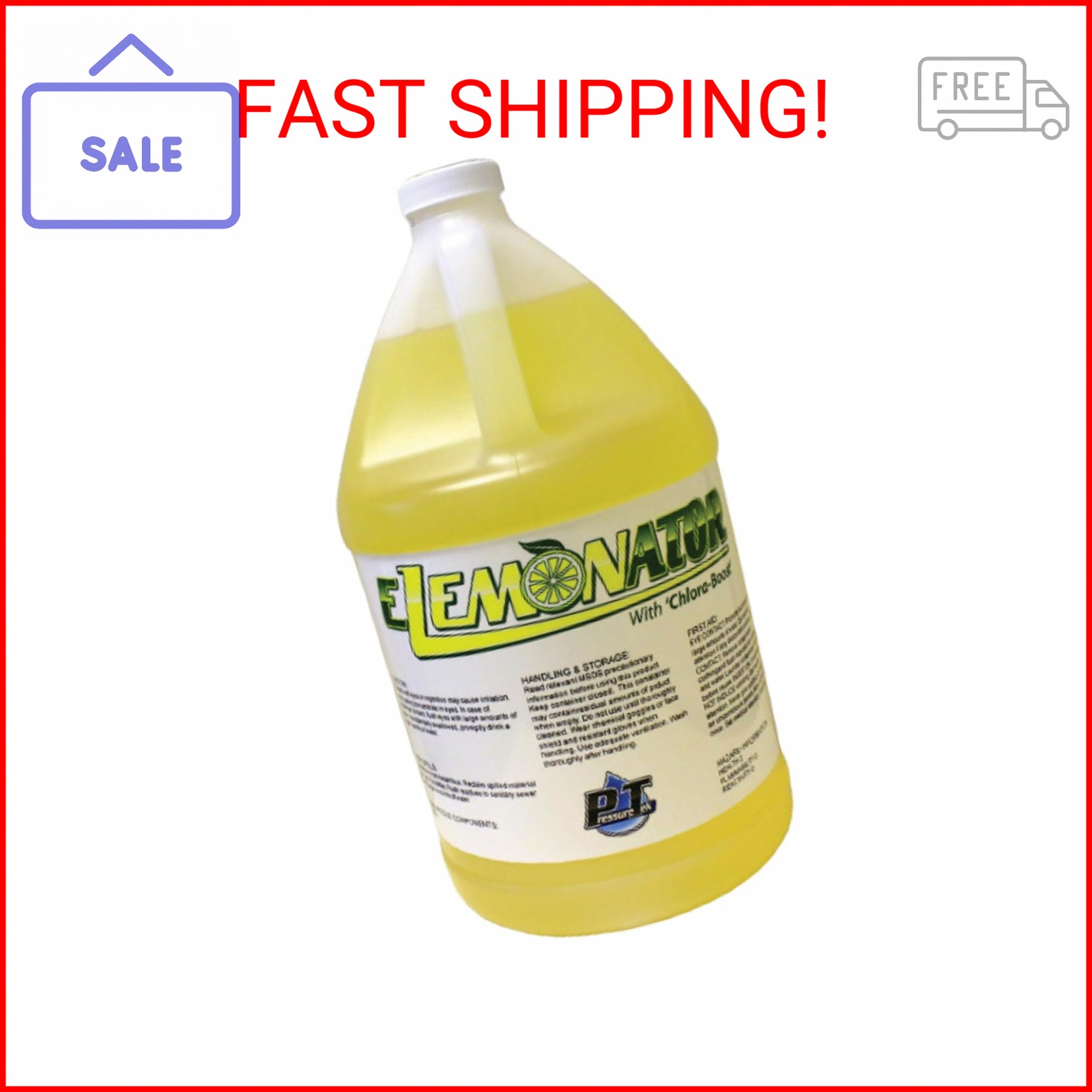 PressureTek Elemonator: House Wash Surfactant for Siding, Roof and Concrete Clea