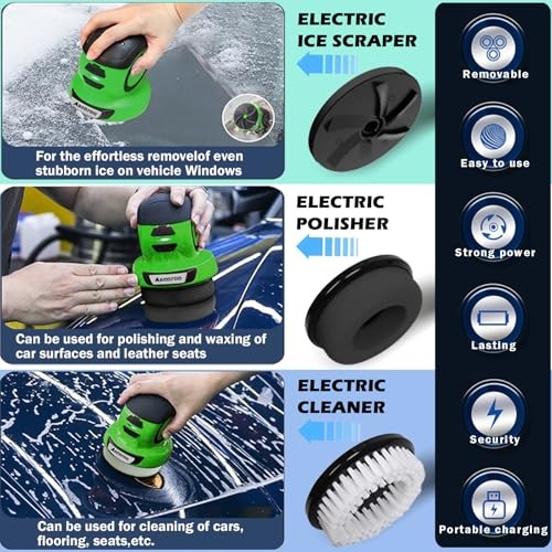 Electric Ice Scraper for Car Windshield, Cordless Electric Handheld Ice