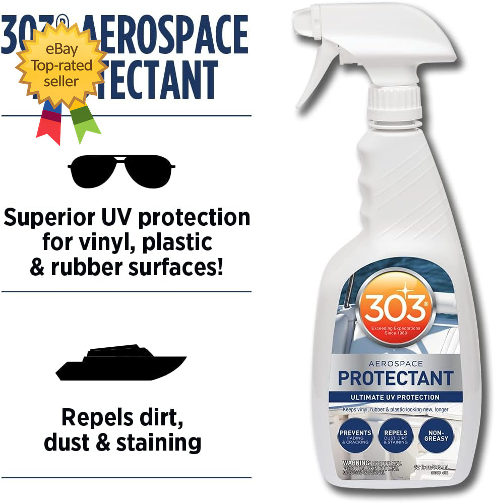 Marine Aerospace Protectant Spray 32oz UV Protection Vinyl Cleaner Matte Finish