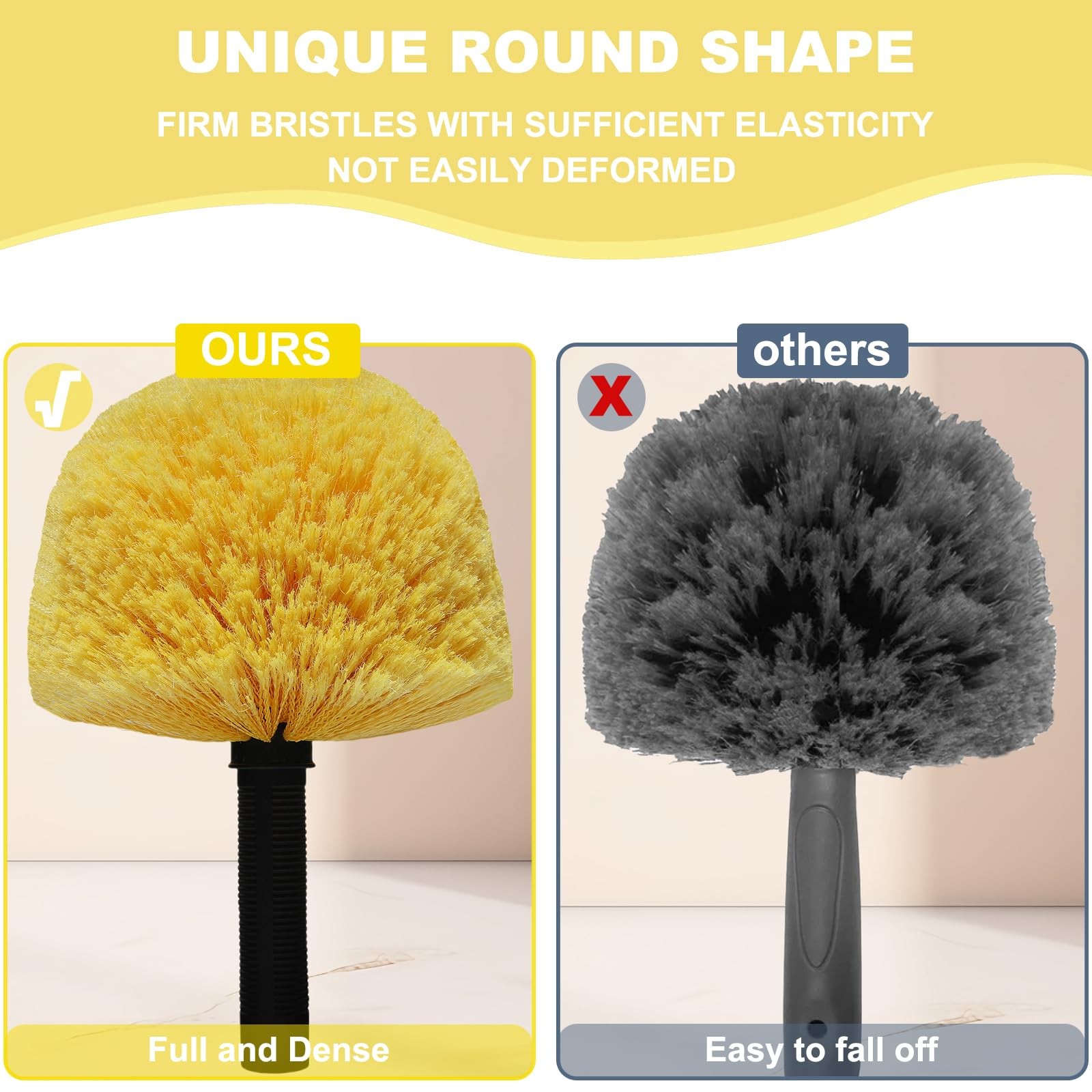 Cobweb Duster Brush Head 2pk Twist On Indoor Outdoor Spider Web Cleaning Tool