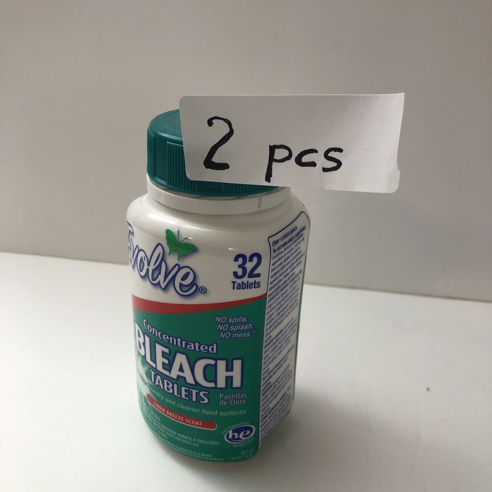 Evolve Linen Breeze Scent Bleach Tablets 2 Ultra Concentrated