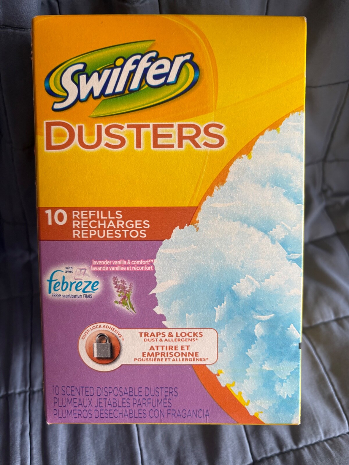 SWIFFER DUSTERS REFILL FEBREZE LAVENDER & VANILLA SCENT 10 PK DISPOSABLE DUSTERS