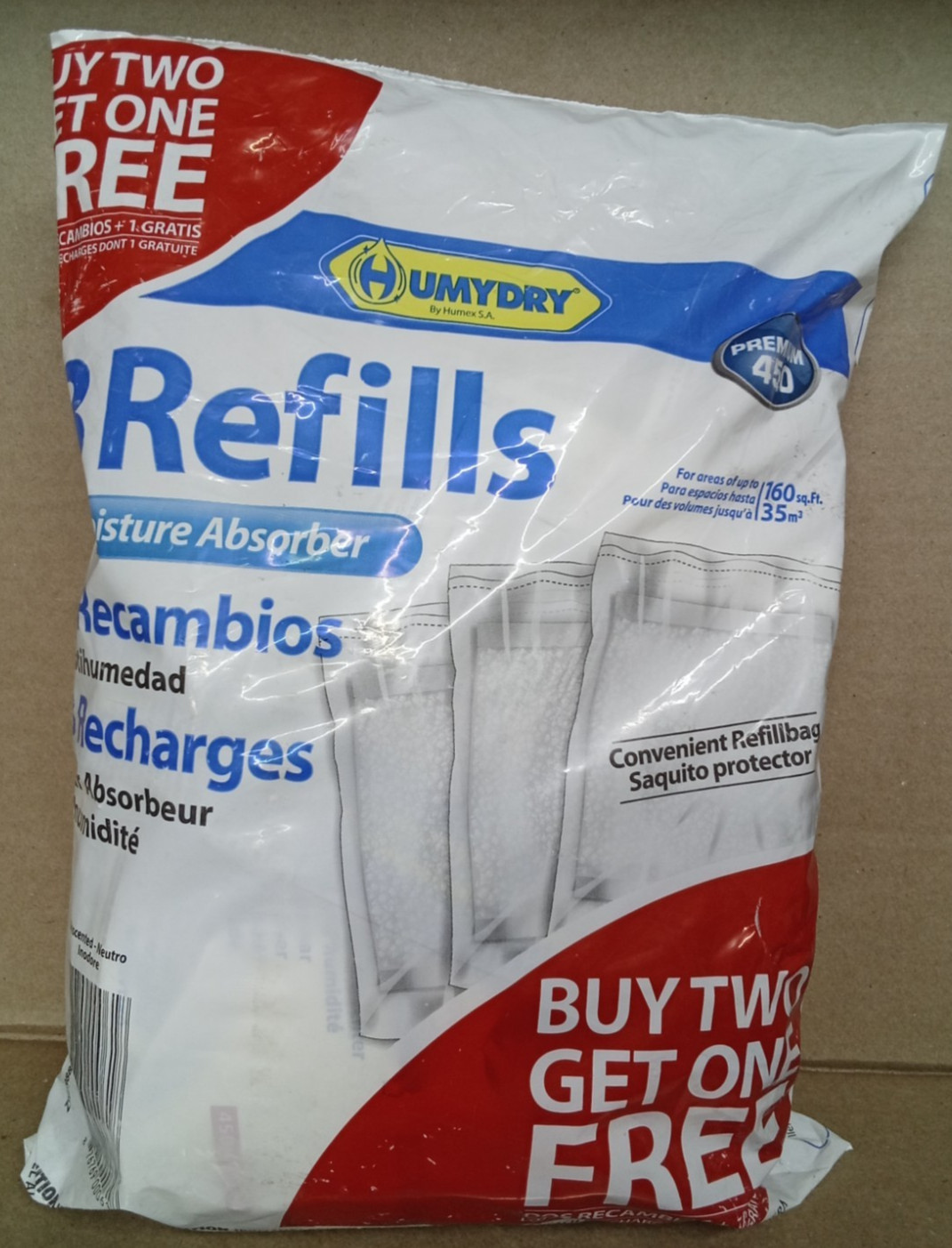 Humydry Moisture Absorber Refills Premium 450 – 3 Refills: 15.9oz EACH (-)