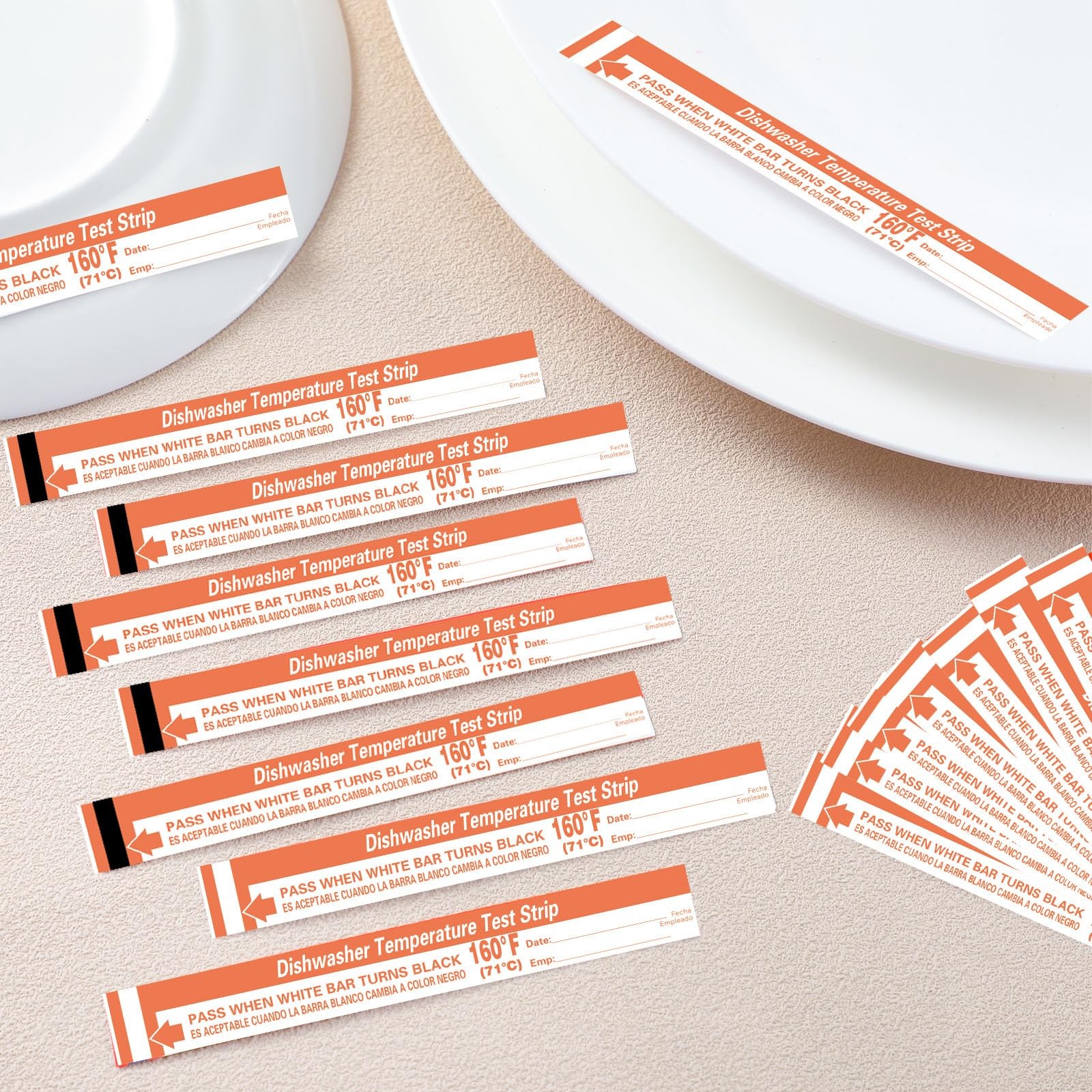 25 Pcs Dishwasher Temperature Strips Dishwasher 160° F Temp Stickers 160 Degr…