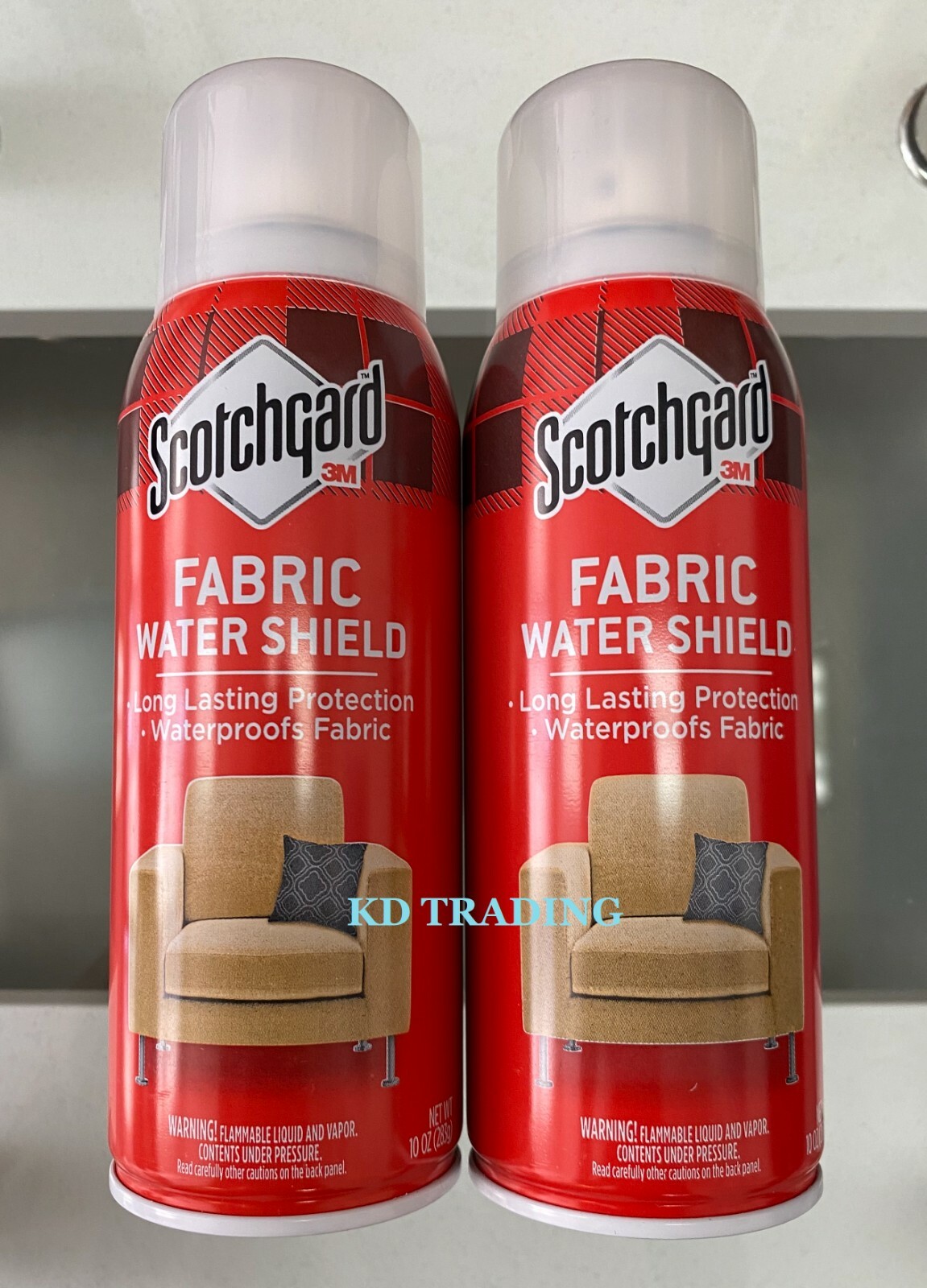 (2-Pack) 3M Scotchgard FABRIC WATER SHIELD Waterproof Clothes Upholstery 10Oz