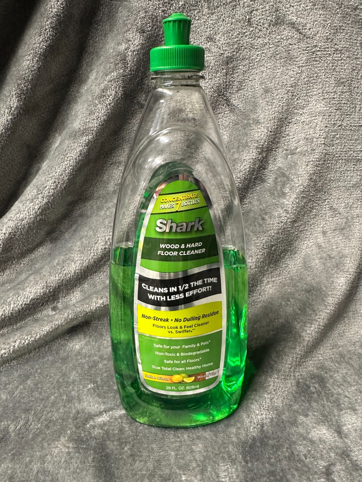 Shark Wood Hard Floor Cleaner Italian Citrus Duo Concentrate Partial Bottle