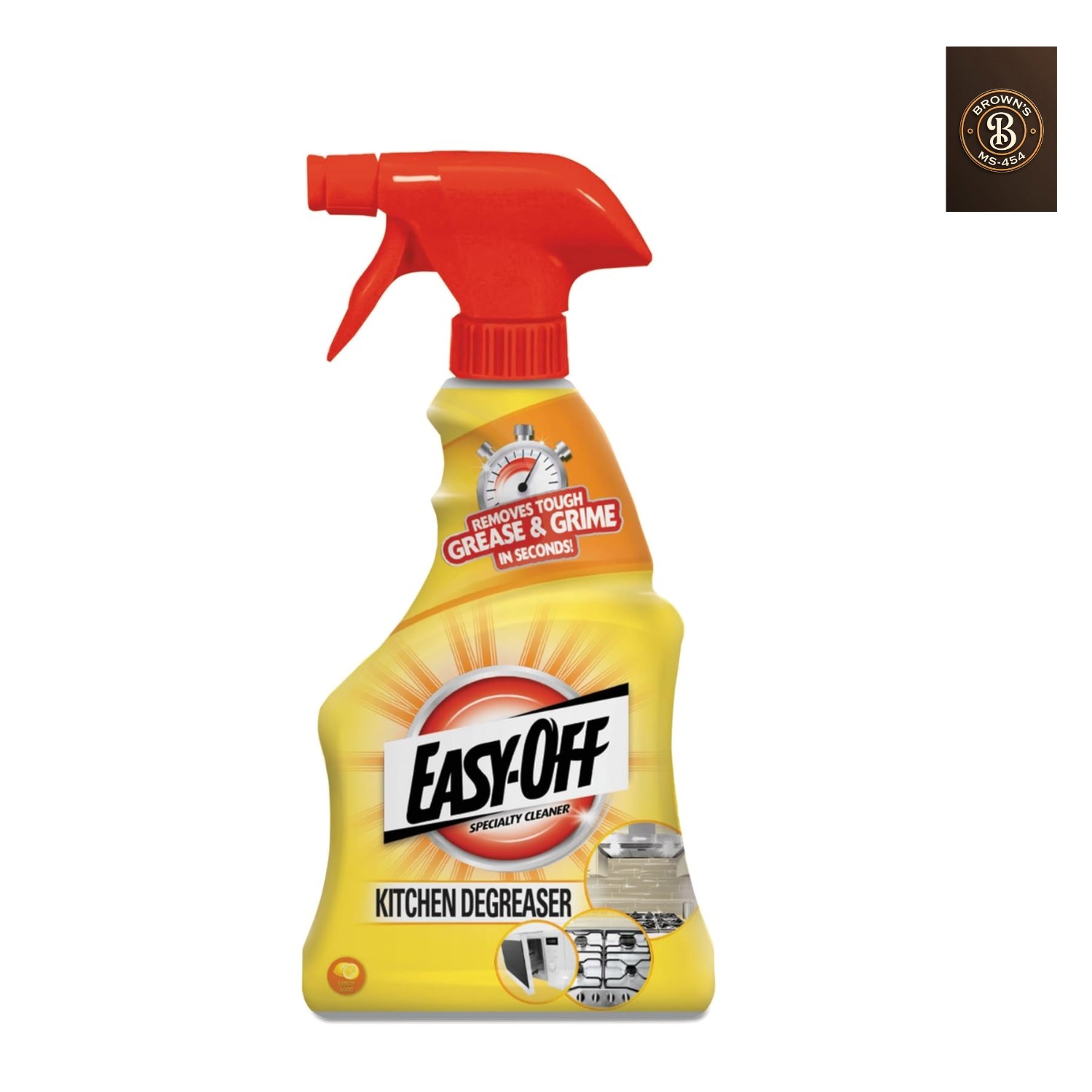 Specialty Kitchen Degreaser Cleaner, Clear, Lemon, 16 Fl Oz