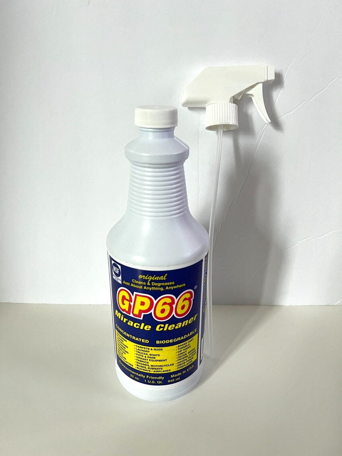 GP66 Miracle Cleaner 32 oz Spray Nozzle Included NEW Sealed 1 oz to 1 Gallon