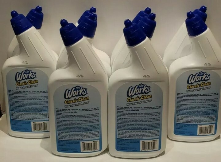 Lot Of 10 Toilet Bowl Cleaner, The Works 24 fl oz Fast Shipping