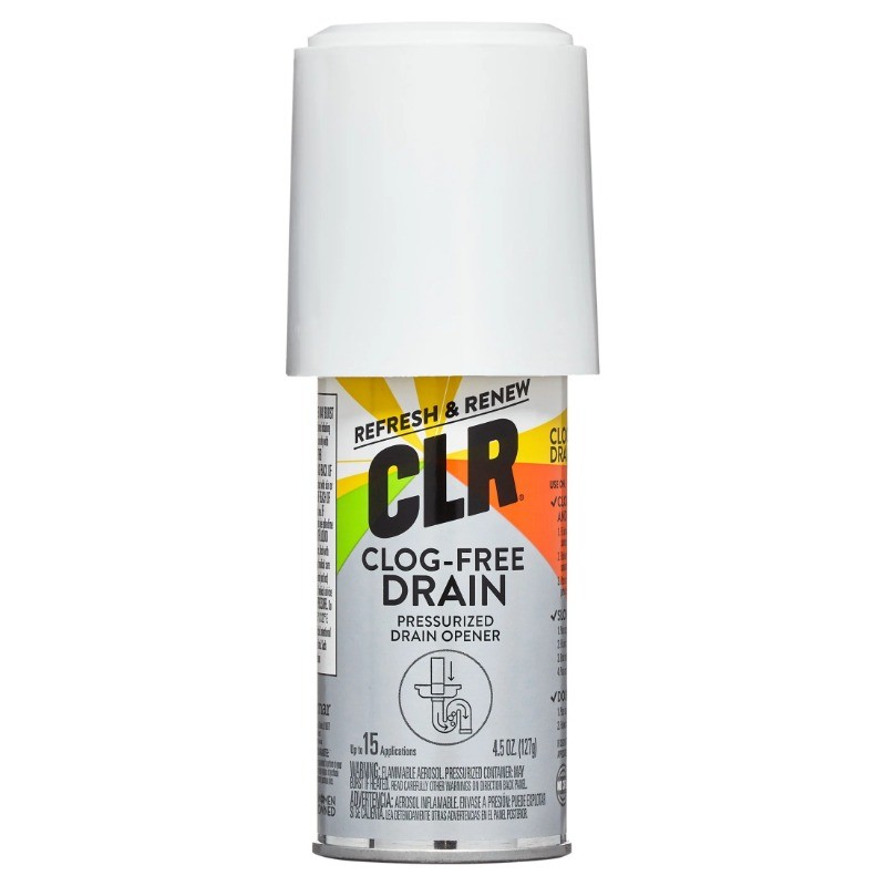 CLR Brand Clog-Free Drain Opener, Chemical-Free Pressurized Air Canister