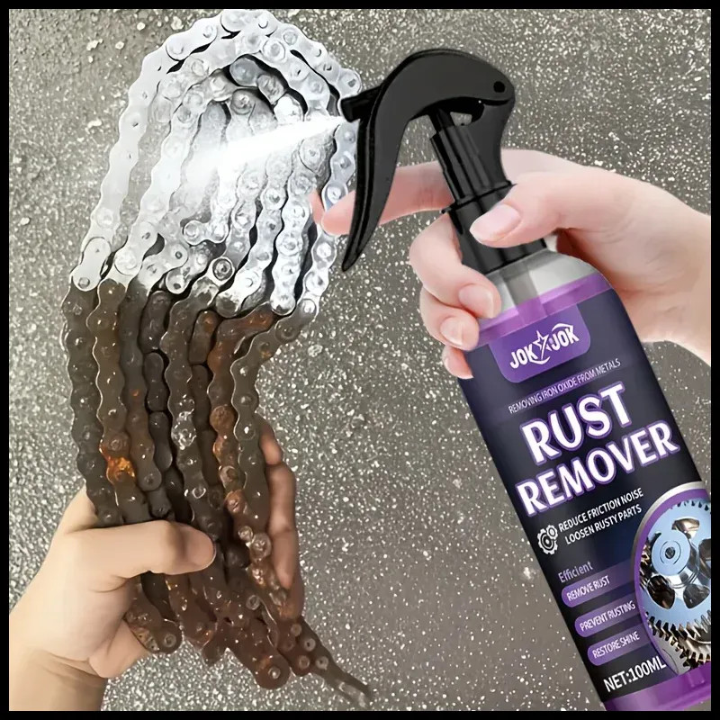 Automotive Metal Rust Remover Spray 3.4 oz Chrome Oxide Removal Paint Repair