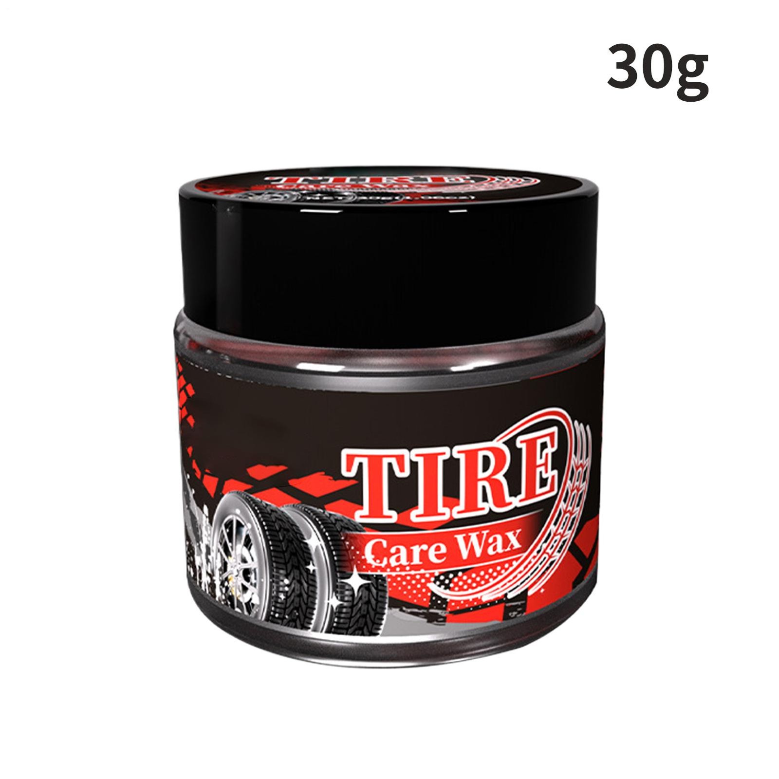 Tire Wax Long Lasting Car Rim Cleaner 30g Polishing Car Detailing Rim