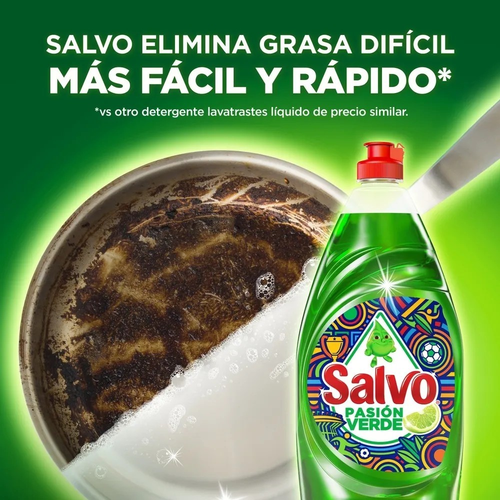 Salvo🍋Pasión Verde Jabón Lavatrastes 900ml / Salvo🍋Dish Soap Detergent 30oz