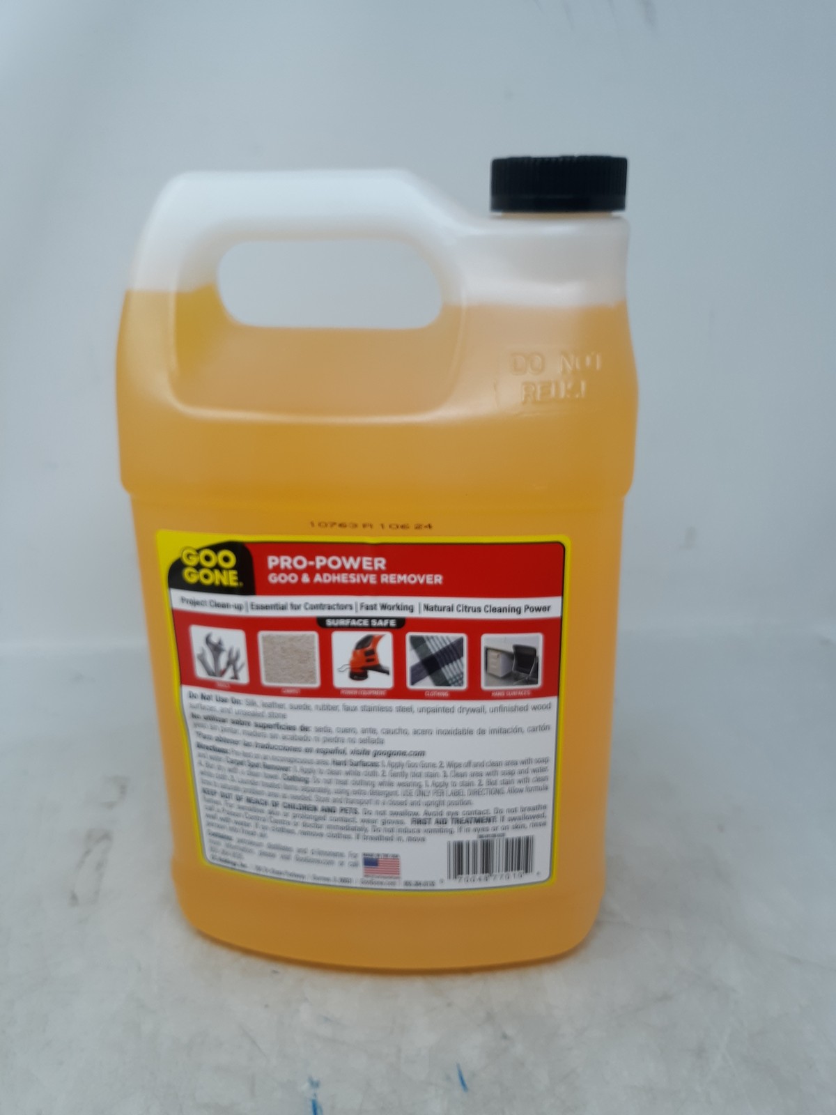 Goo Gone Pro-Power Adhesive Remover 1 Gallon Industrial Citrus Cleaner 770104