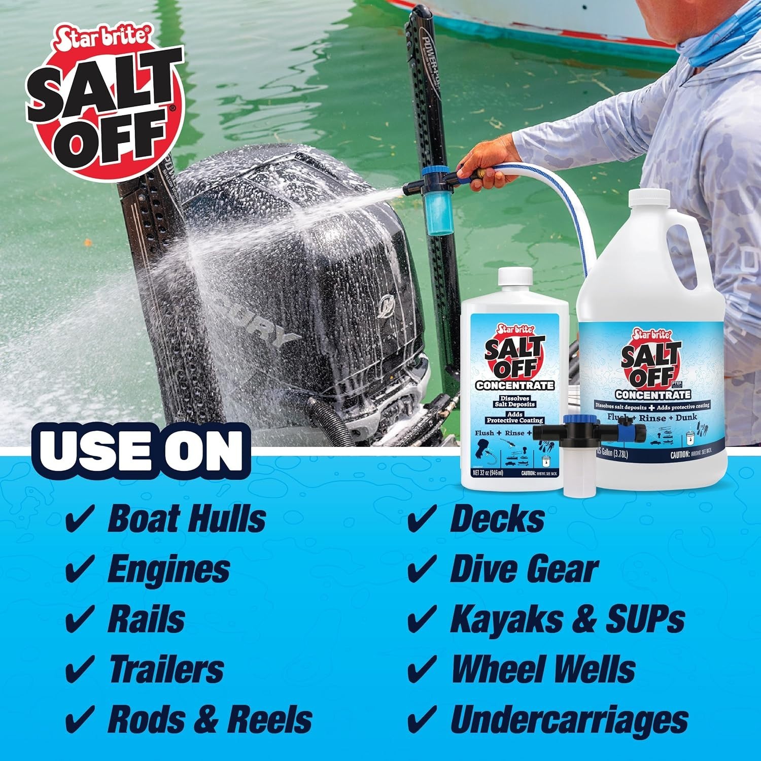 22oz Salt Off Concentrate – Protects Boats, Vehicles & Equipment from Corrosion