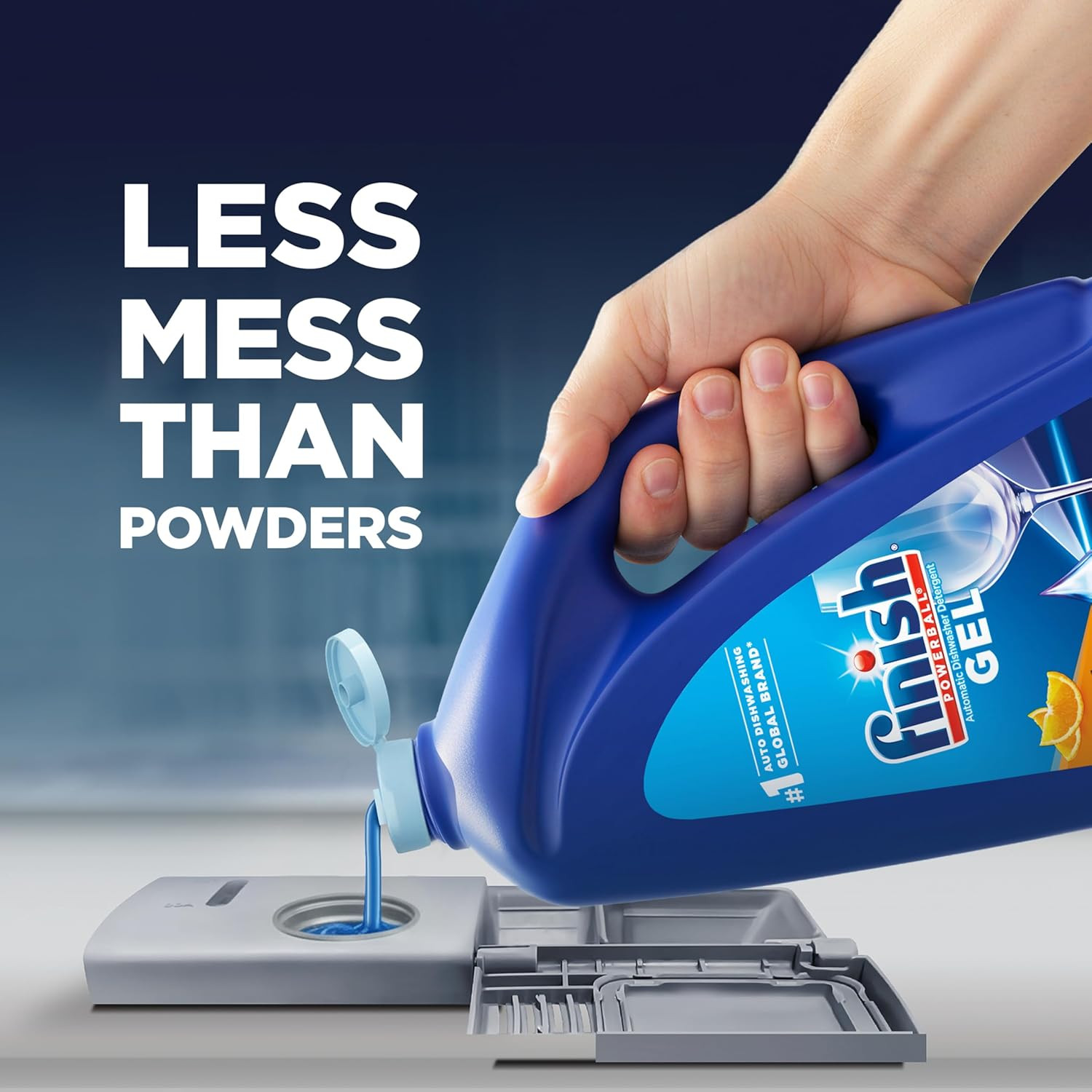 Gel Liquid Dishwasher Detergent, Advanced Deep Cleaning Power Dish Soap, Fights