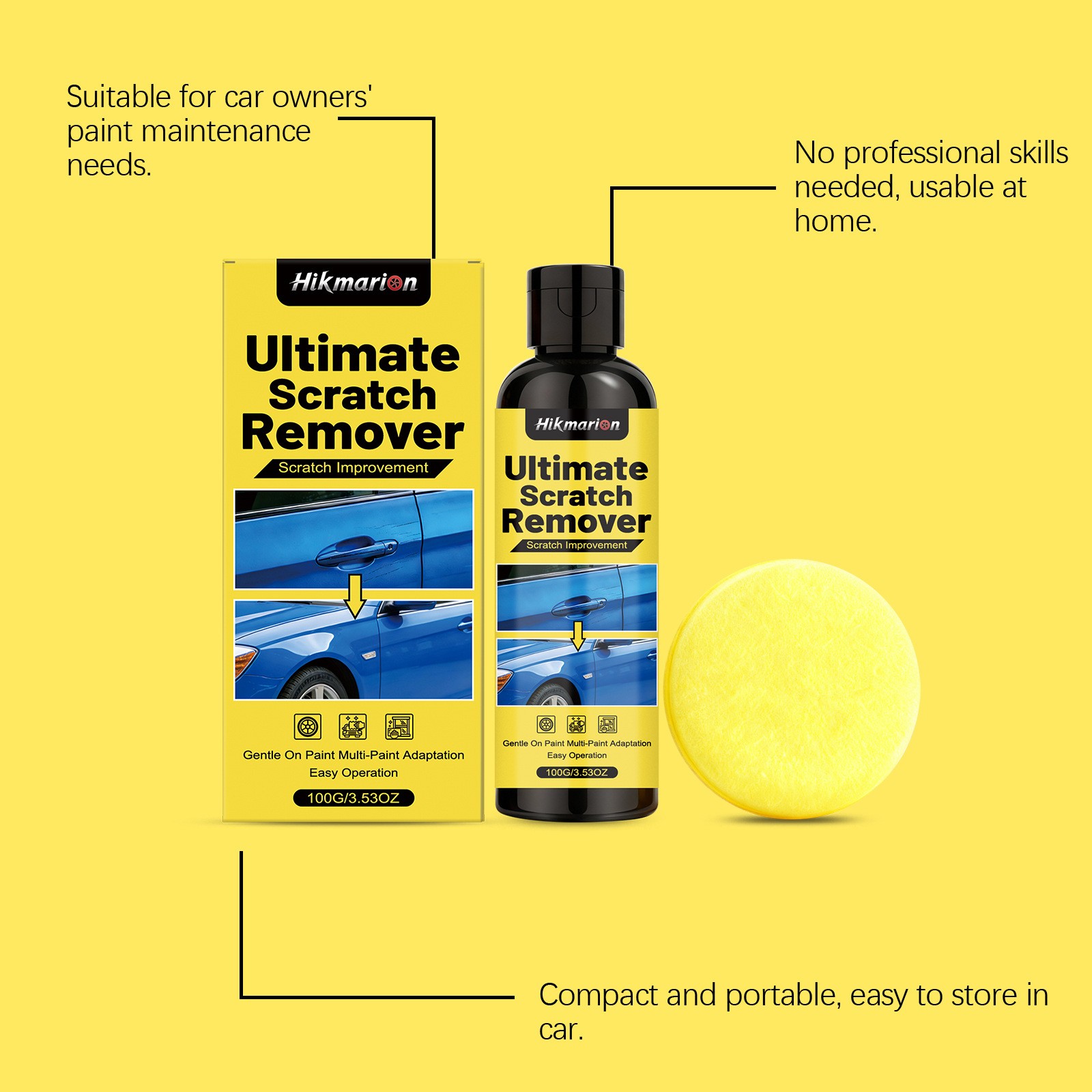 NanoPolix Scratch Remover – Eliminate All Car Scratches In 60 Seconds, Nano Poli